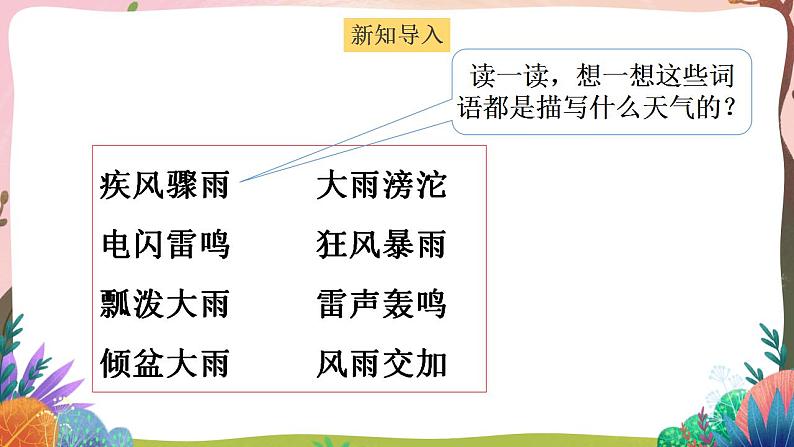 人教部编版语文二年级下册 第十六课《雷雨》第一课时 课件+教案03