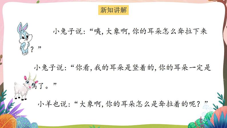 人教部编版语文二年级下册 第十九课《大象的耳朵》第二课时 课件+教案03