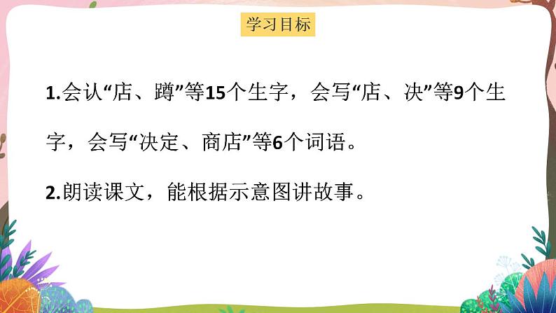 人教部编版语文二年级下册 第二十课《蜘蛛开店》第一课时 课件+教案02