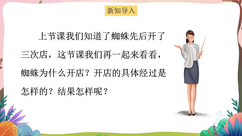 人教部编版语文二年级下册 第二十课《蜘蛛开店》第二课时 课件+教案+视频04