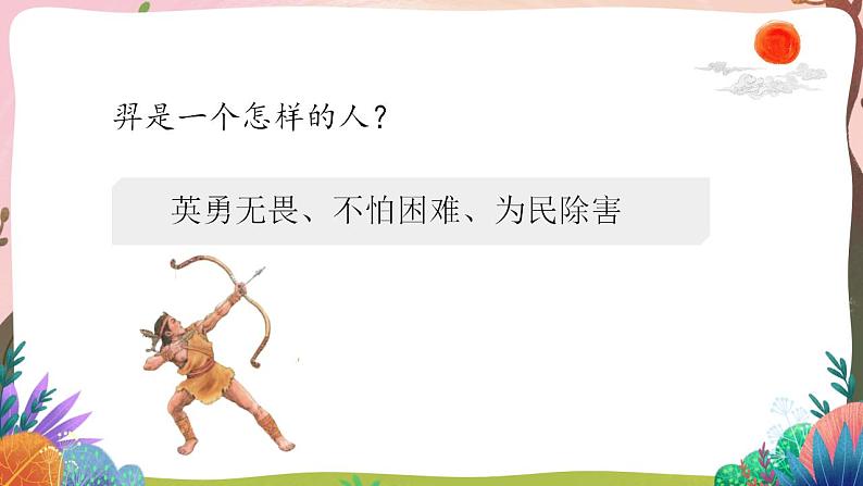 人教部编版语文二年级下册 第二十五课《羿射九日》第二课时 课件+教案07