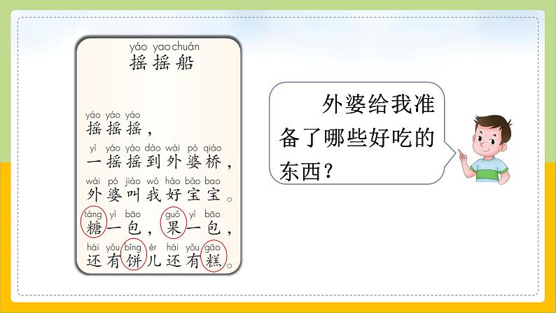 【核心素养目标】部编版小学语文一年级下册 快乐读书吧：读读童谣和儿歌 课件+教案（含教学反思） +素材05