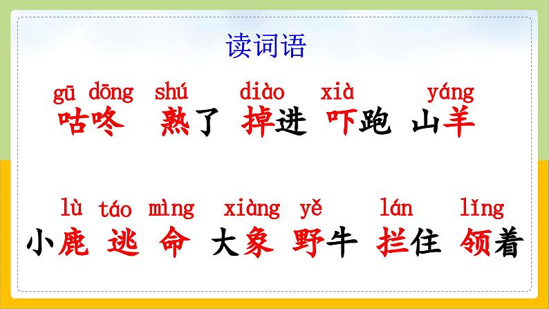 【核心素养目标】部编版小学语文一年级下册 课文19 咕咚 课件+教案（含教学反思） +素材06