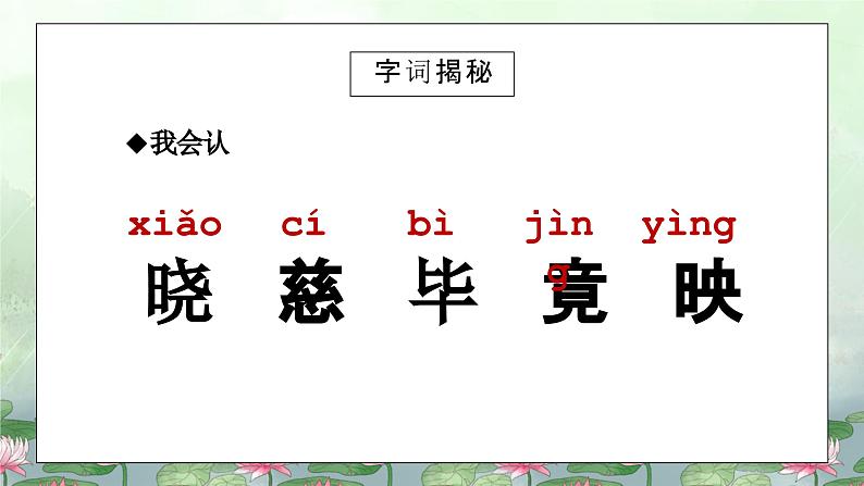 人教版二年级语文下册晓出净慈寺送林子方同步课件第5页