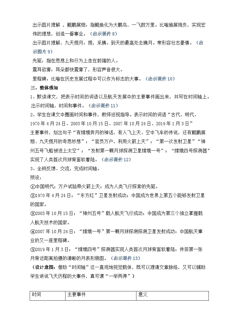 【核心素养目标】部编版小学语文四年级下册 8 千年梦圆在今朝 课件+教案（含教学反思） +素材03