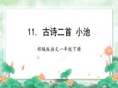 【新课标】部编版语文一下 11《古诗二首 小池》课件+教案+分层作业+任务单+课文朗读