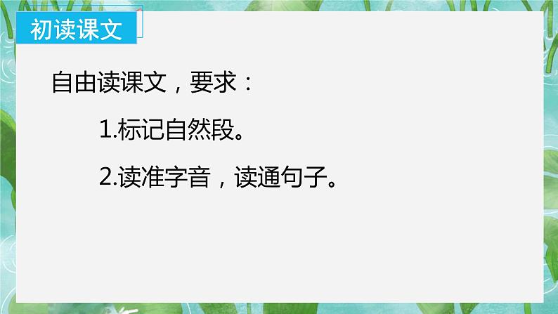 【新课标】部编版语文一下 12《荷叶圆圆》课件+教案+分层作业+任务单+课文朗读05