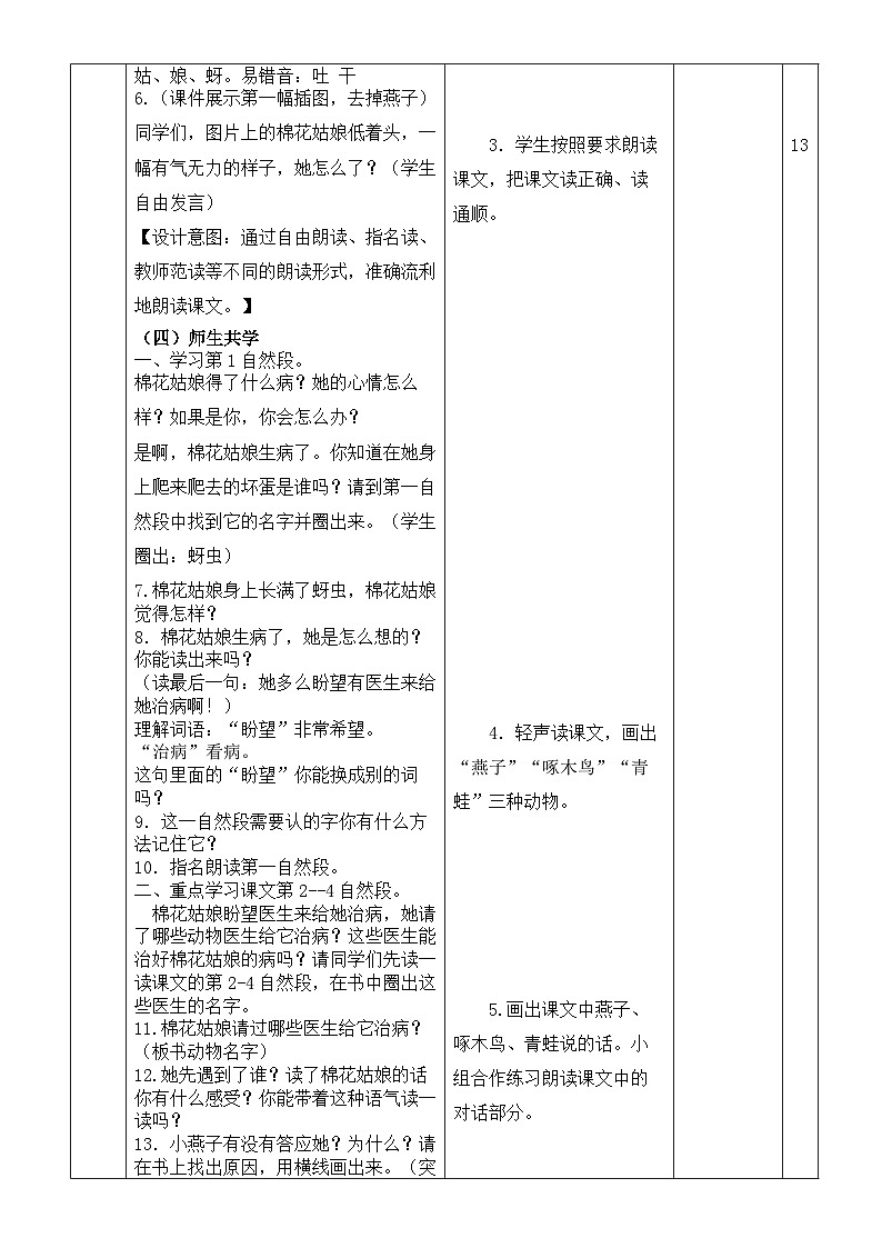 18+棉花姑娘（教学设计）2023-2024学年统编版语文一年级下册第2页