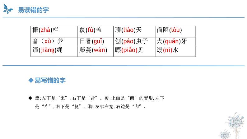 部编版语文六年级下册 第二单元（复习） 同步课件06