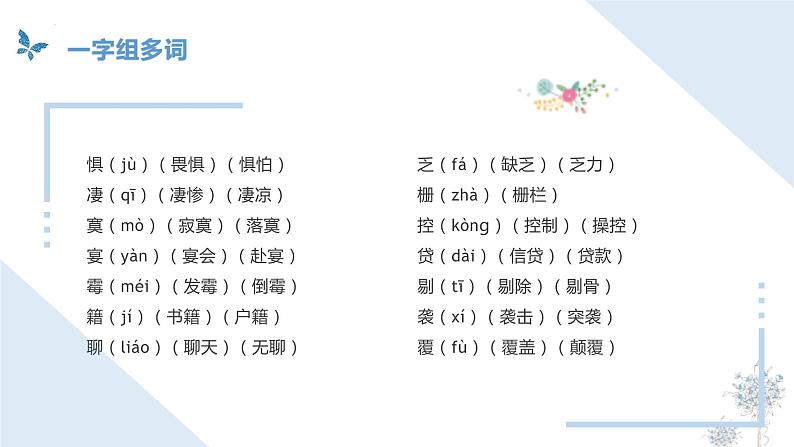 部编版语文六年级下册 第二单元（复习） 同步课件07