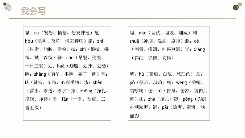 部编版语文四年级下册 第二单元（复习） 同步课件05