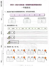 深圳市龙华区2023-2024一年级上册语文期末试卷