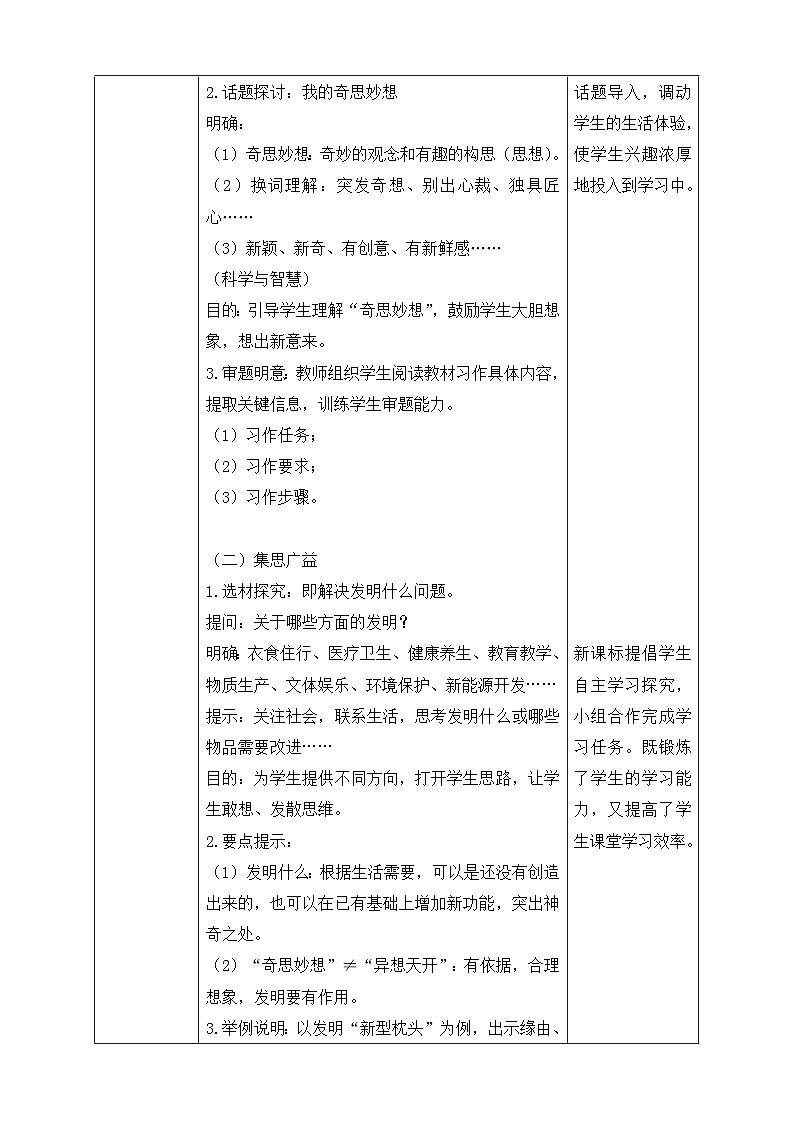 【核心素养】部编版语文四年级下册-习作2：我的奇思妙想（课件+教案+导学案+分层作业）02
