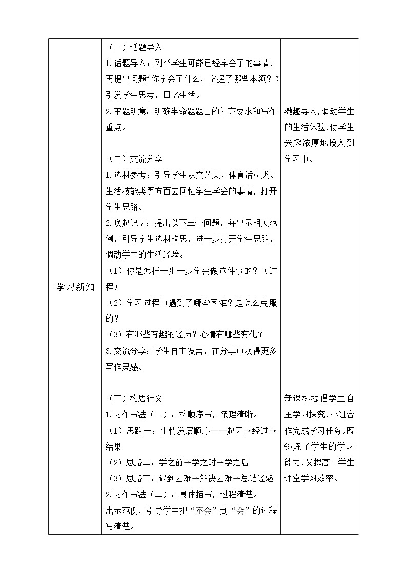 【核心素养】部编版语文四年级下册-习作6：我学会了__________（课件+教案+导学案+分层作业）02