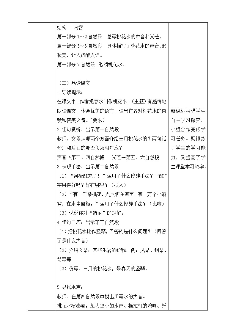 【核心素养】部编版语文四年级下册-4.三月桃花水（课件+教案+导学案+分层作业）03