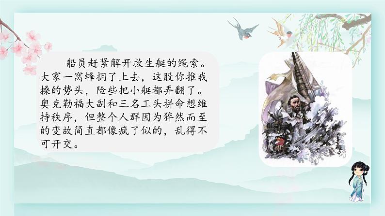 四年级语文下册上课课件 第七单元 24.“诺曼底号”遇难记第二课时第6页