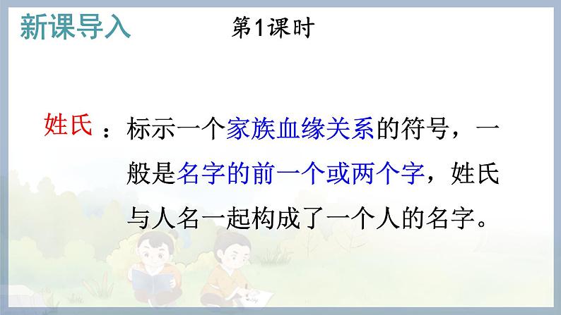 部缟1语下 第一单元 识字2 姓氏歌 PPT课件02