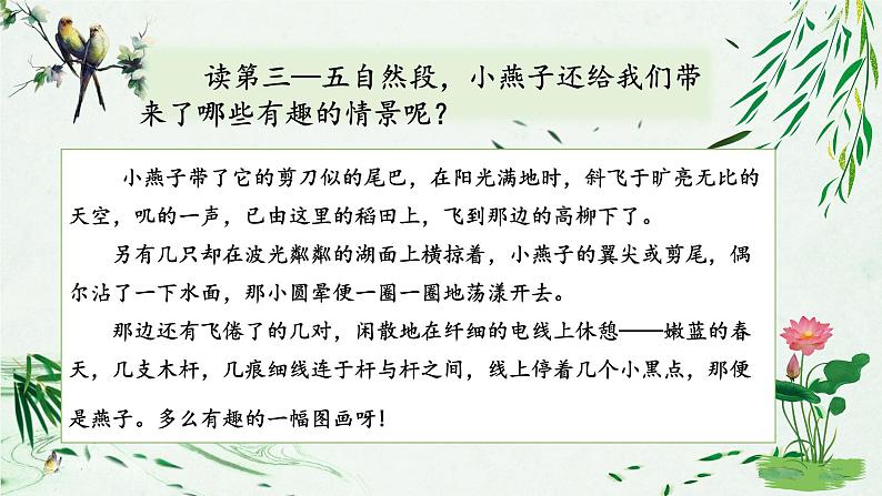 部编版语文三年级下册第一单元2.燕子课件（第二课时）第6页