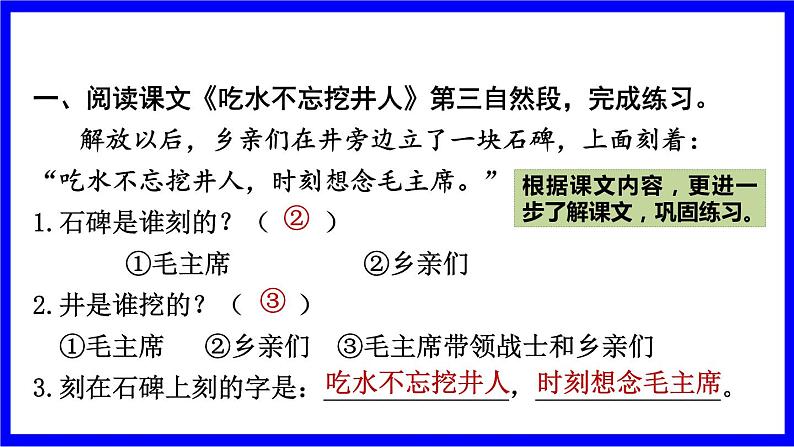 部缟1语下 4.专项复习之四 课内阅读 PPT课件02