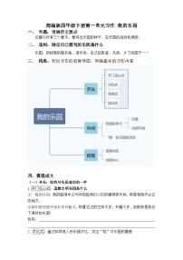 人教部编版四年级下册习作：我的乐园优质学案