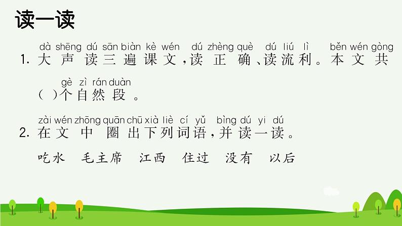 吃水不忘挖井人预习课件第2页