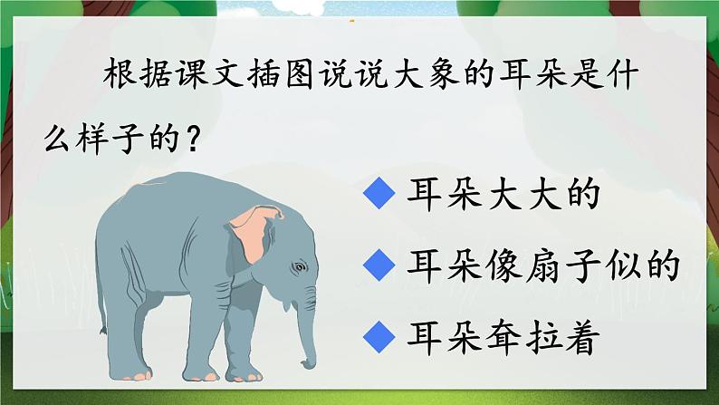 部编版语文2下 19《大象的耳朵》课件+教案+音视频素材02