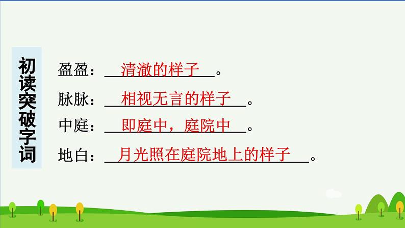 部编六年级语文下册3古诗三首预习课件第4页