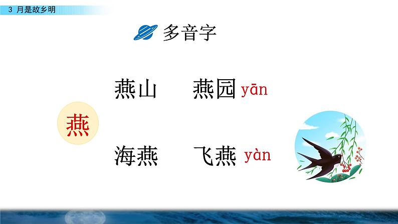 人教版小学语文五（下）3 月是故乡明 课件第6页