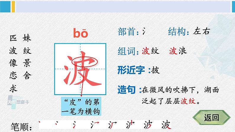 二年级语文下册生字笔顺 7 一匹出色的马（教学课件）05