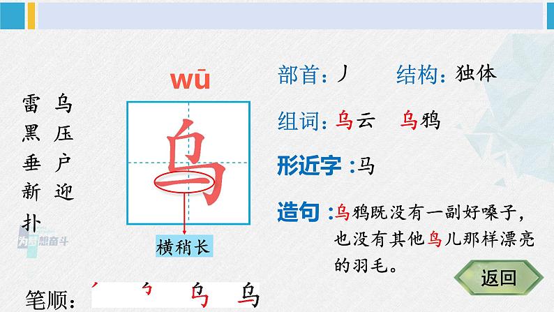 二年级语文下册生字笔顺 16 雷雨（教学课件）第4页