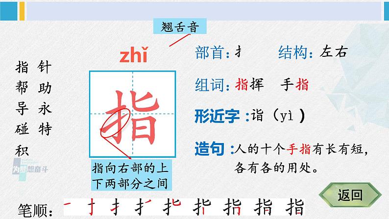 二年级语文下册生字笔顺 17 要是你在野外迷了路（教学课件）03