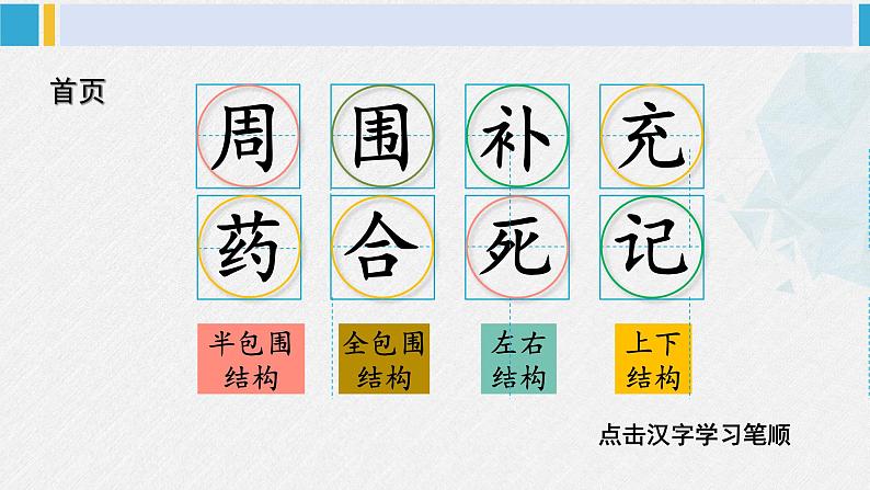 二年级语文下册字帖笔顺教学10 沙滩上的童话（课件）第3页