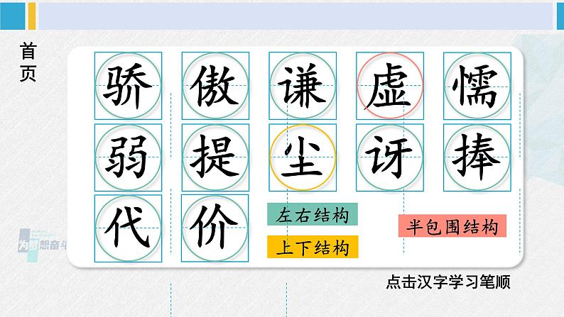 三年级语文生字笔顺 6 陶罐和铁罐（教学课件）第2页