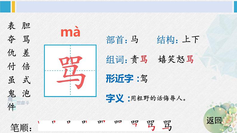 三年级语文生字教学 19 剃头大师（课件）06