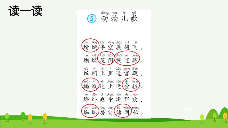 识字5 动物儿歌预习课件03