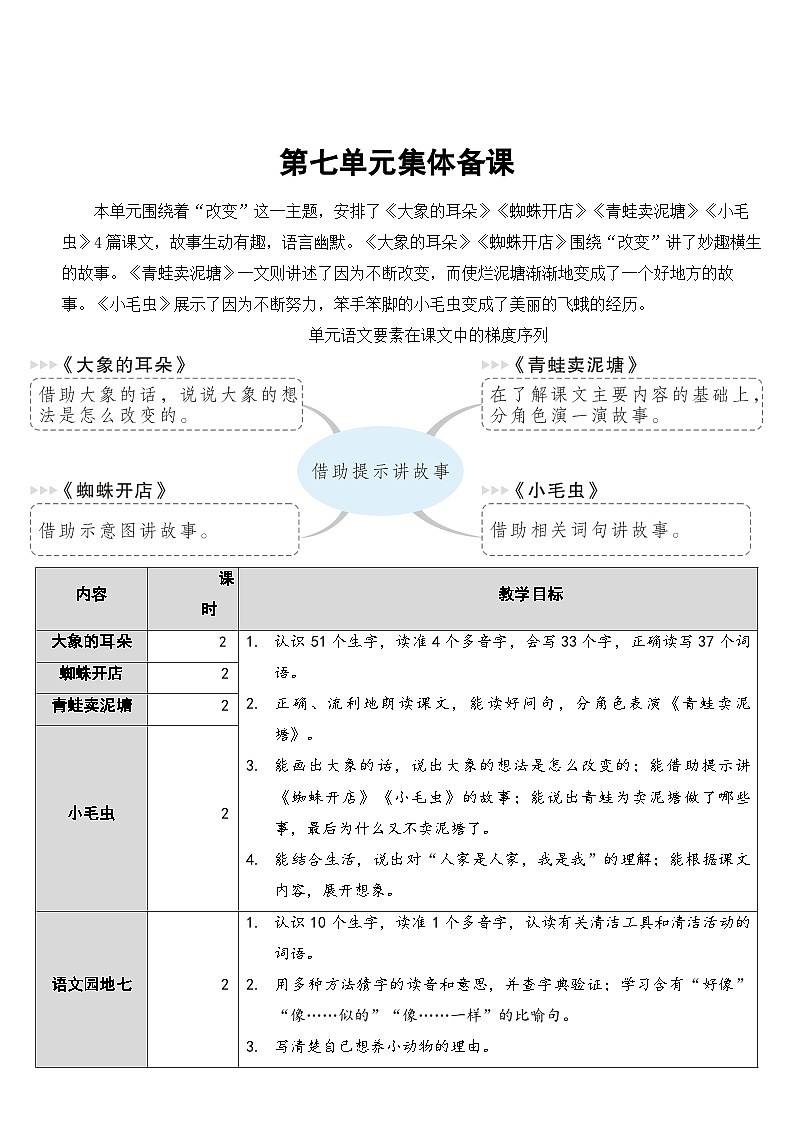 部编版小学语文二下19 大象的耳朵课件+教案01