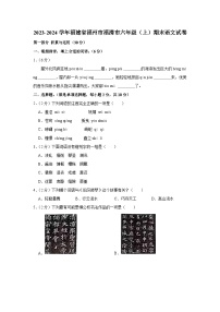 福建省福州市福清市2023-2024学年六年级上学期期末语文试卷