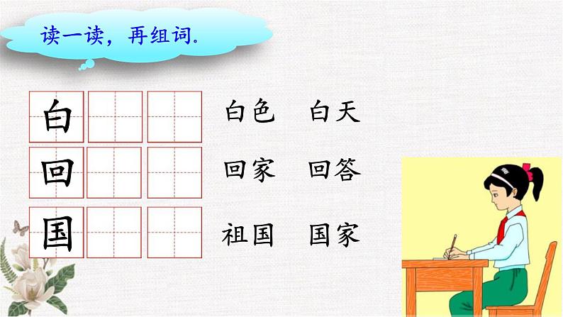 部编版小学语文一年级下册第一单元 语文园地一课件+教案06