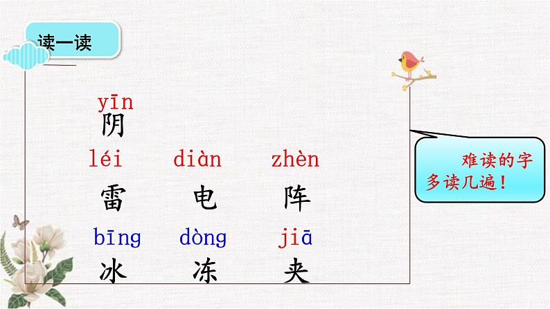 部编版小学语文一年级下册第一单元 语文园地一课件+教案06