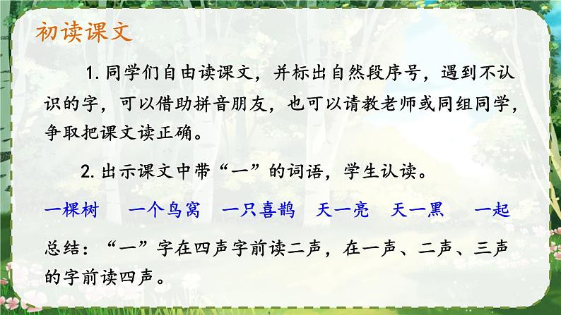 部编版小学语文一年级下册5.树和喜鹊 课件+教案03