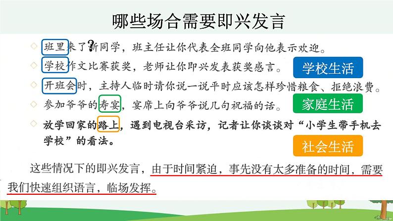 部编人教版小学语文六年级下册第一单元 口语交际：即兴发言 教学课件第4页