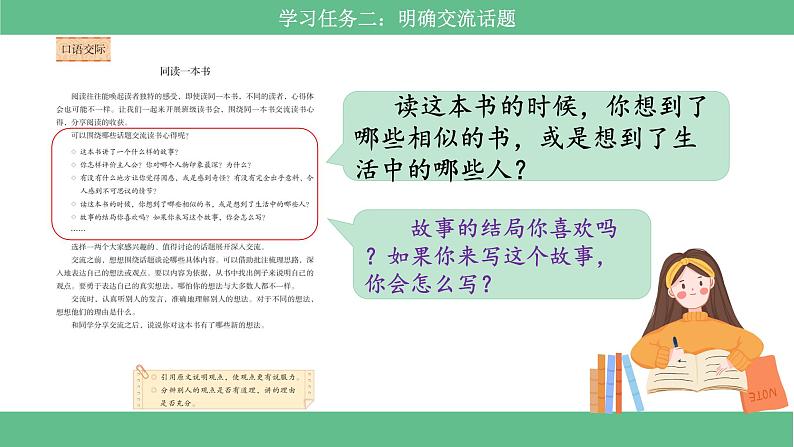 部编版小语文六下 口语交际《同读一本书》课件第8页