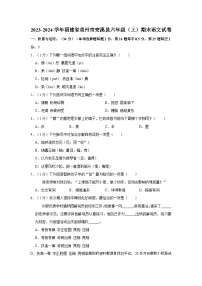 福建省泉州市安溪县2023-2024学年六年级上学期期末语文试卷