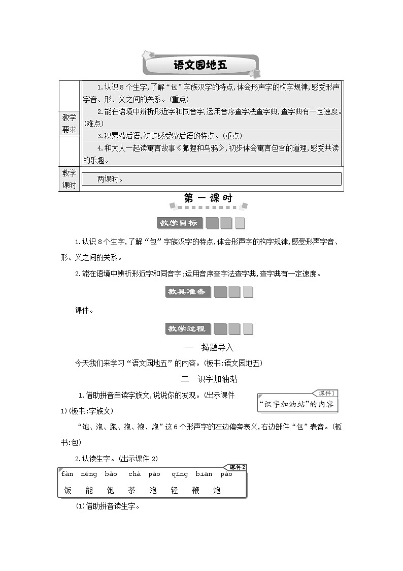 部编版小学语文一年级语文下册课件+教案01