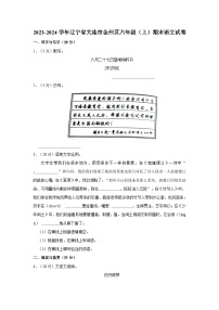 2023-2024学年辽宁省大连市金州区六年级上学期期末语文试卷（含答案）