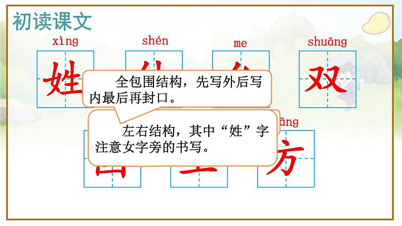 识字2 姓氏歌第8页