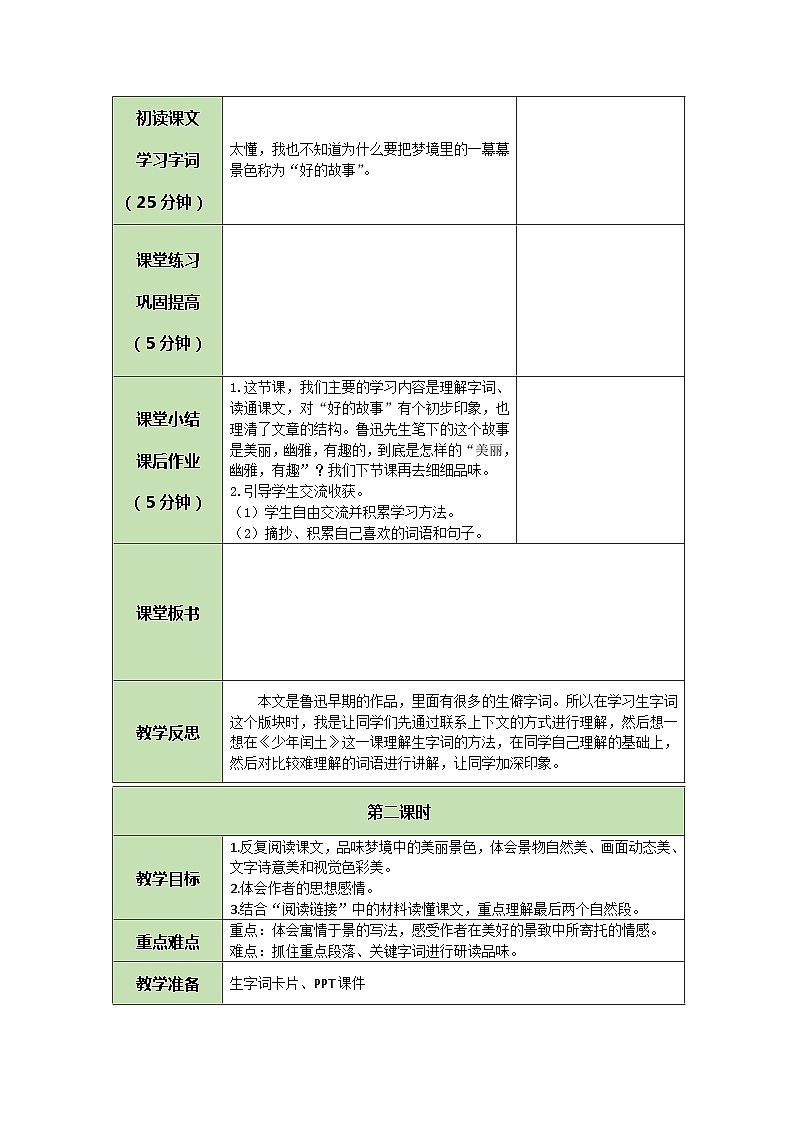 统编版语文六年级上册 26 好的故事 教案03