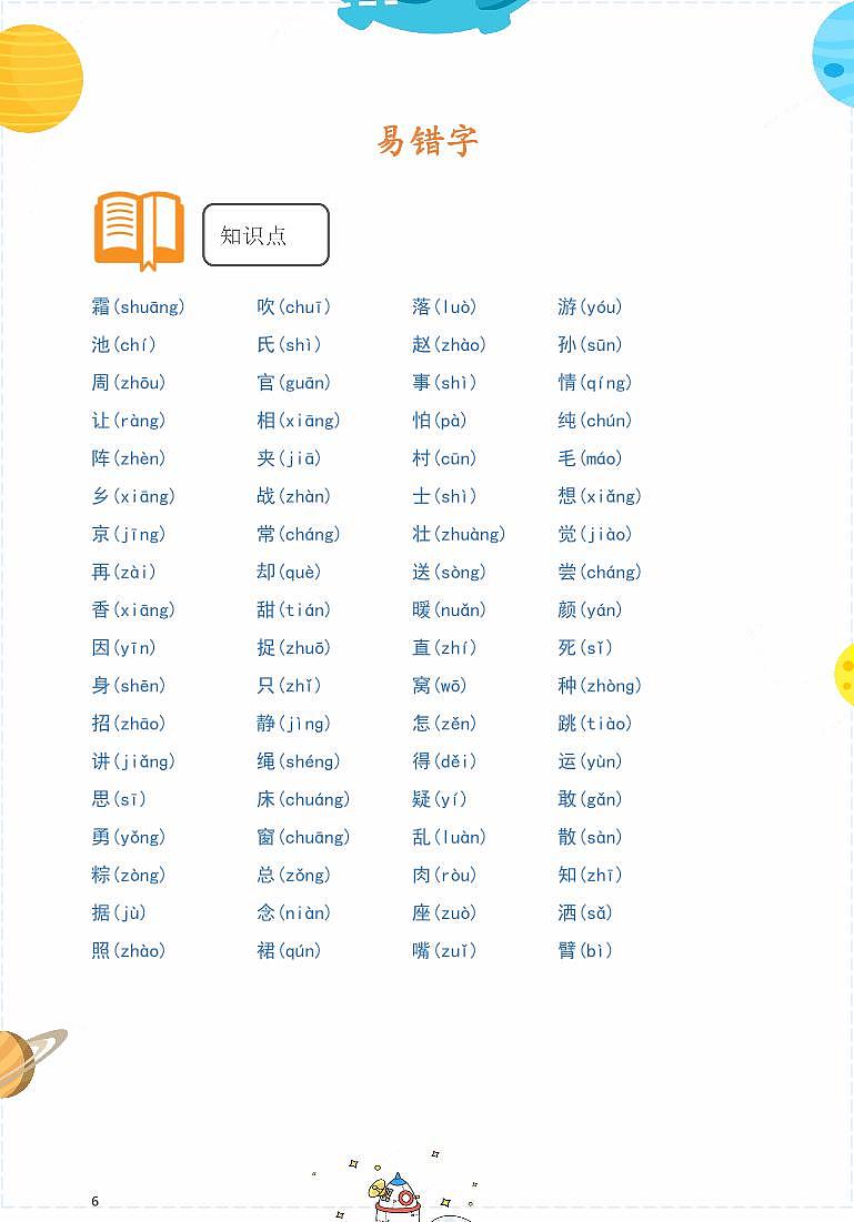 语文一年级下校内同步知识点总结02