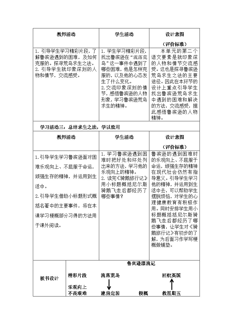 5《鲁滨逊漂流记（节选）》（导学案）部编版语文六年级下册第2页