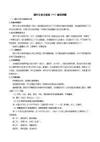 2023-2024学年六年级语文(预初)下学期期中期末课内备考与专项复习(部编五四制)(上海专用)10课外文言文(一)整体把握(原卷版+解析)